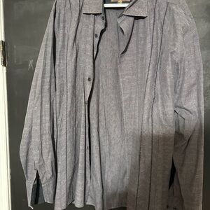 Blue by Pronto Uomo Gray Casual Button Down Shirt